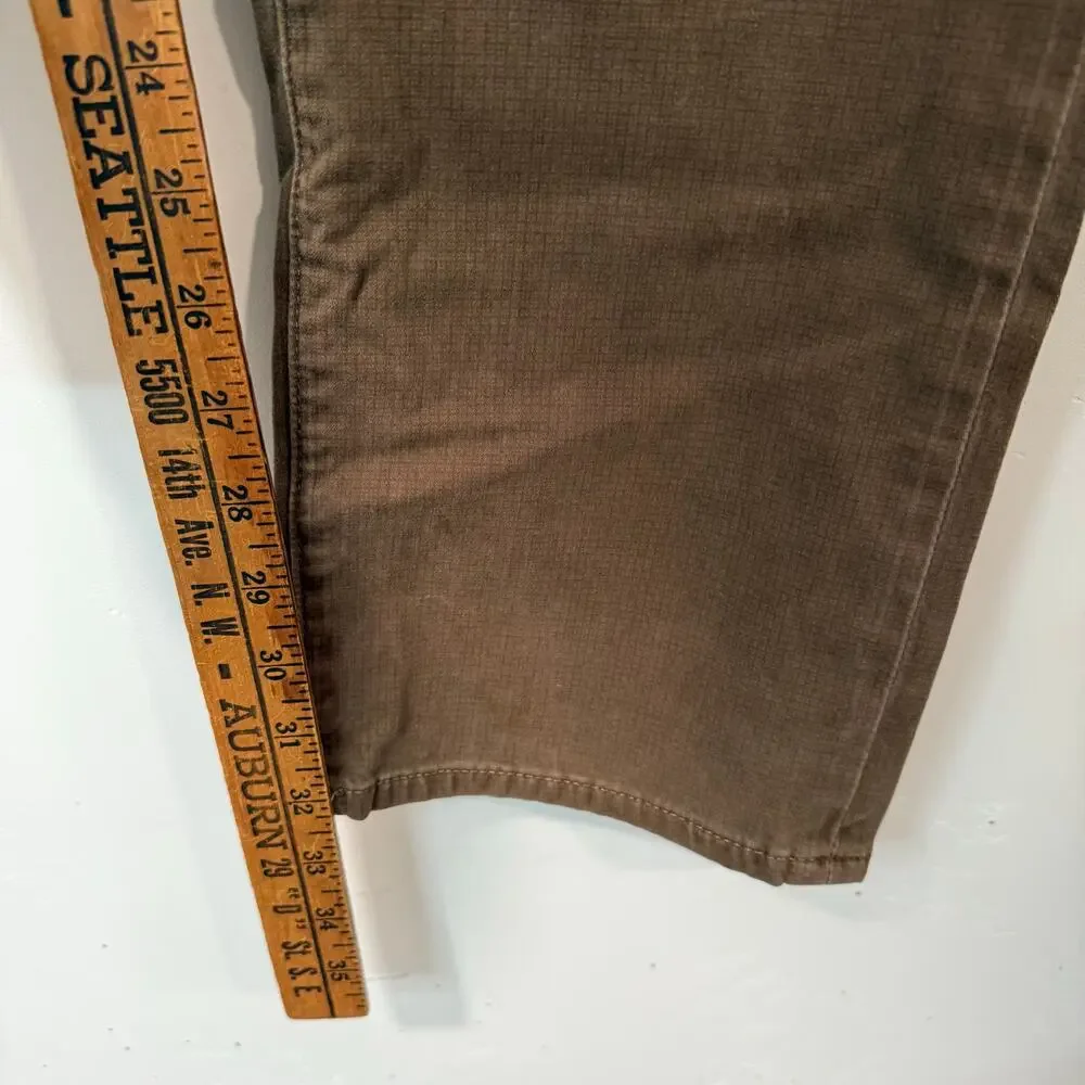 AG Adriano Goldshmied Men's The Everett Slim‎ Straight Pant Chino Brown 33 x 34
